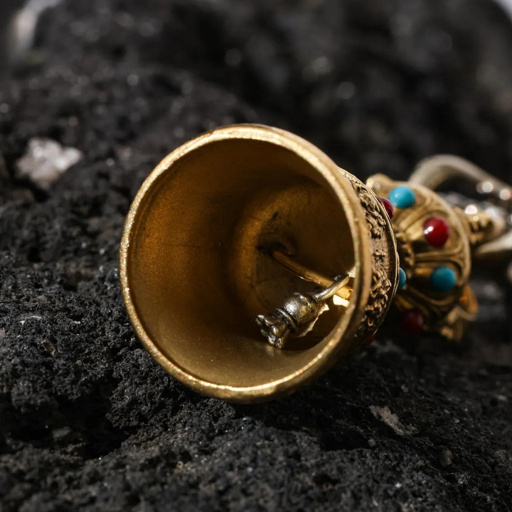 Dharma Deer Vajra Bell Pendant (Ghanta)