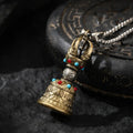 Dharma Deer Vajra Bell Pendant (Ghanta)