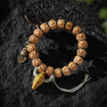 Dharma Deer Yak Bone Skull Bracelet