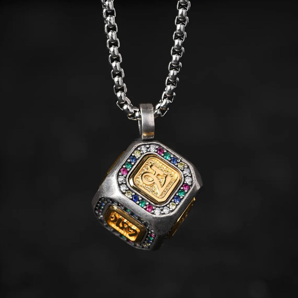 Dharma Deer The Mantra "Om Mani Pad me Hum" Pendant