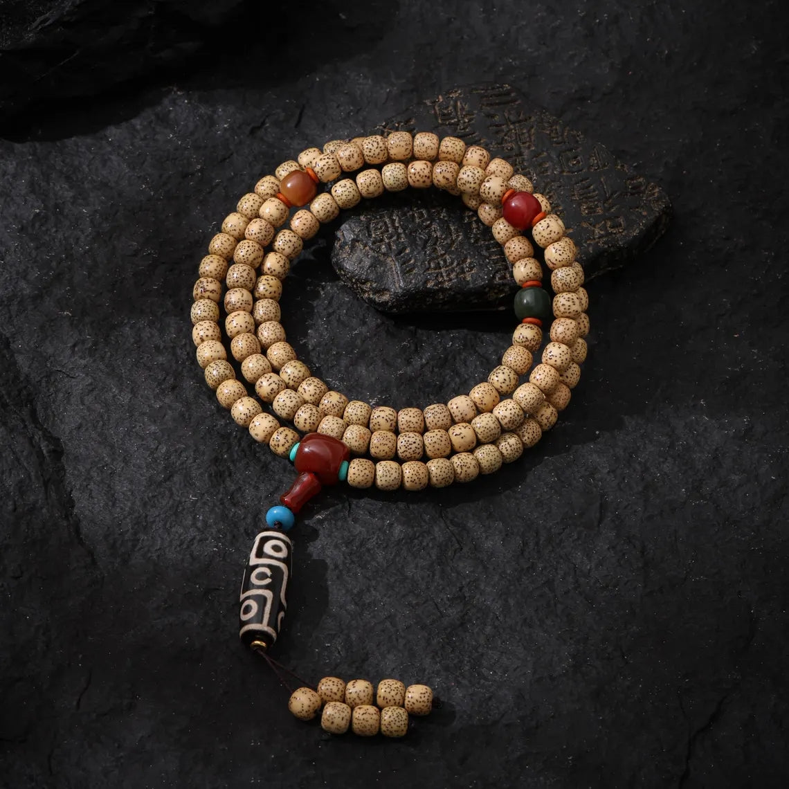 Dharma Deer Bodhi Beads Necklace 108 Mala