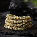 Dharma Deer Tibetan Bone Mala Necklace 108 Prayer Beads