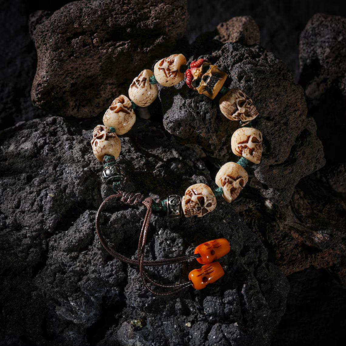 Dharma Deer Bone Bracelet Turquoise Jewelry