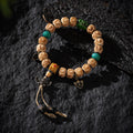 Dharma Deer Yak Bone Skull Bracelet Tibetan Amulte