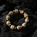 Dharma Deer Yak Bone Double-Sided Skull Amulet Bracelet Protection Amulet