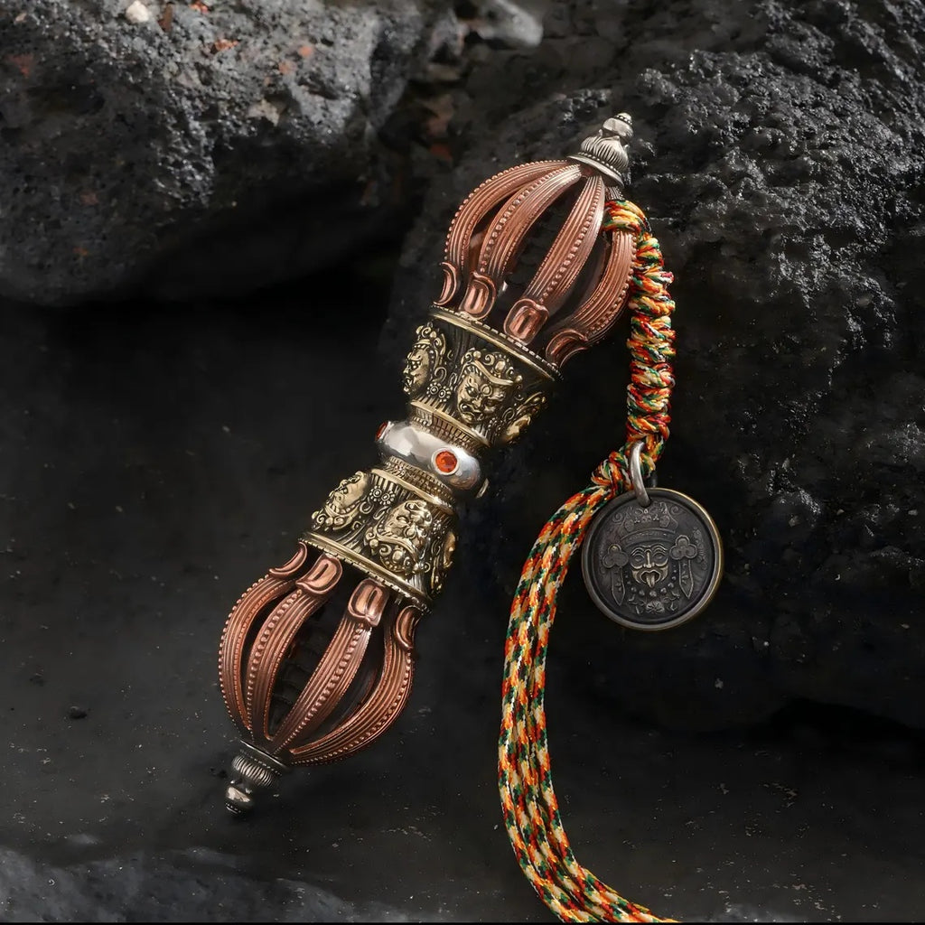 Dharma Deer Extra Large Tibetan Vajra (Dorje) Talisman