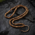Dharma Deer Yak Bone Necklace 108 Mala Beads