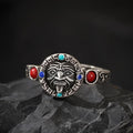 Dharma Deer Tibetan Wealth Protector Zaki Sterling Silver Ring