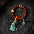 Dharma Deer Yak Bone Bracelet Tibetan Protection Talisman