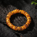 Dharma Deer Yak Bone Smiling Skull Bracelet