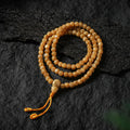 Dharma Deer Yak Bone Necklace 108 Square Mala Beads