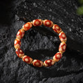 Dharma Deer Mala Bracelet One-Eyed Dzi Sardonyx