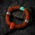Dharma Deer Yak Bone Bracelet 108 Disc Beads