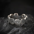 Dharma Deer Adjustable Ring Tibetan Wealth Protector Zaki