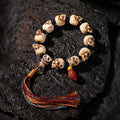 Dharma Deer Bone Skull Bracelet Charnel Ground