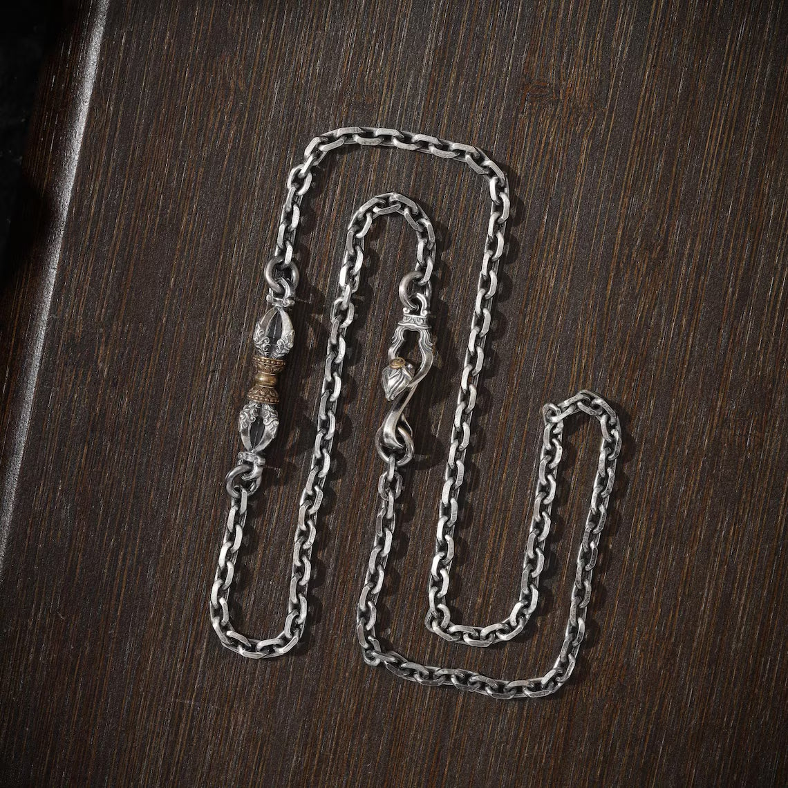 Dharma Deer Five-Pronged Vajra Necklace