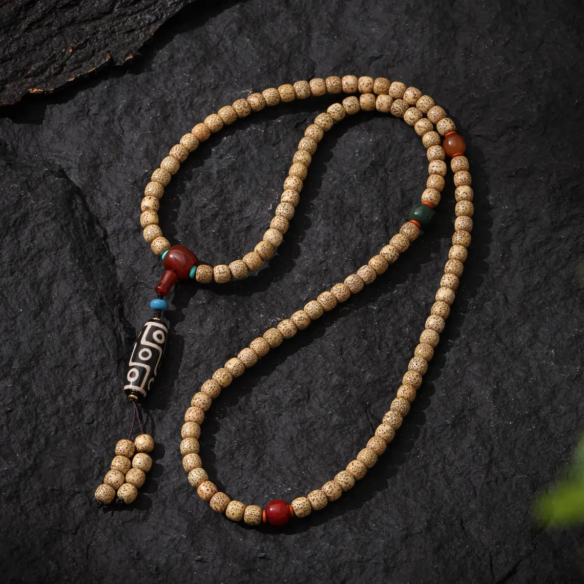 Dharma Deer Bodhi Beads Necklace 108 Mala