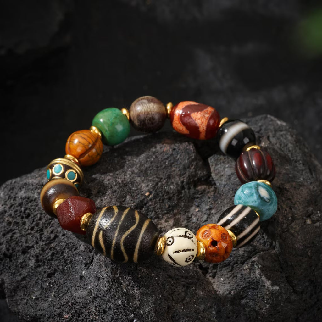 Dharma Deer Yak Bone Talisman Bracelet