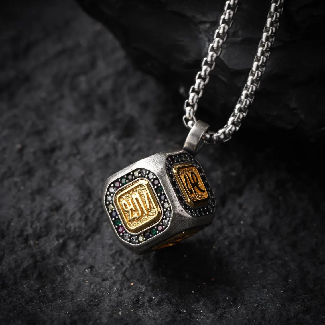 Dharma Deer The Mantra "Om Mani Pad me Hum" Pendant
