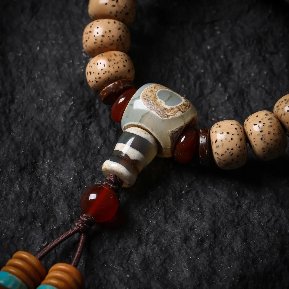 Dharma Deer Tibetan Bodhi Necklace 108 Mala Beads