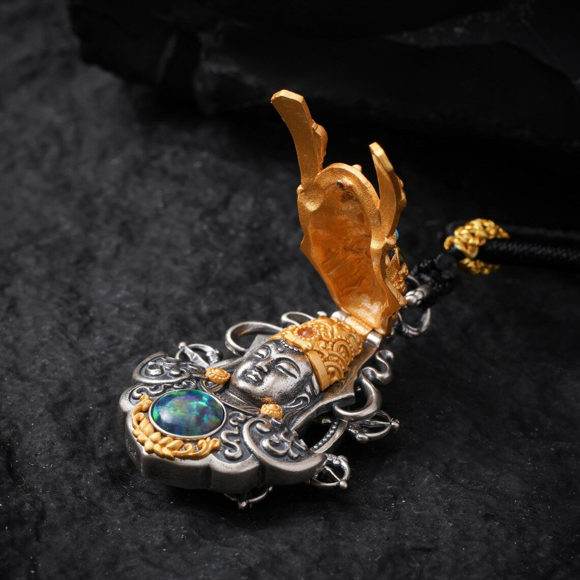 Dharma Deer 18K Gold-Plated Zaki Pendant Necklace