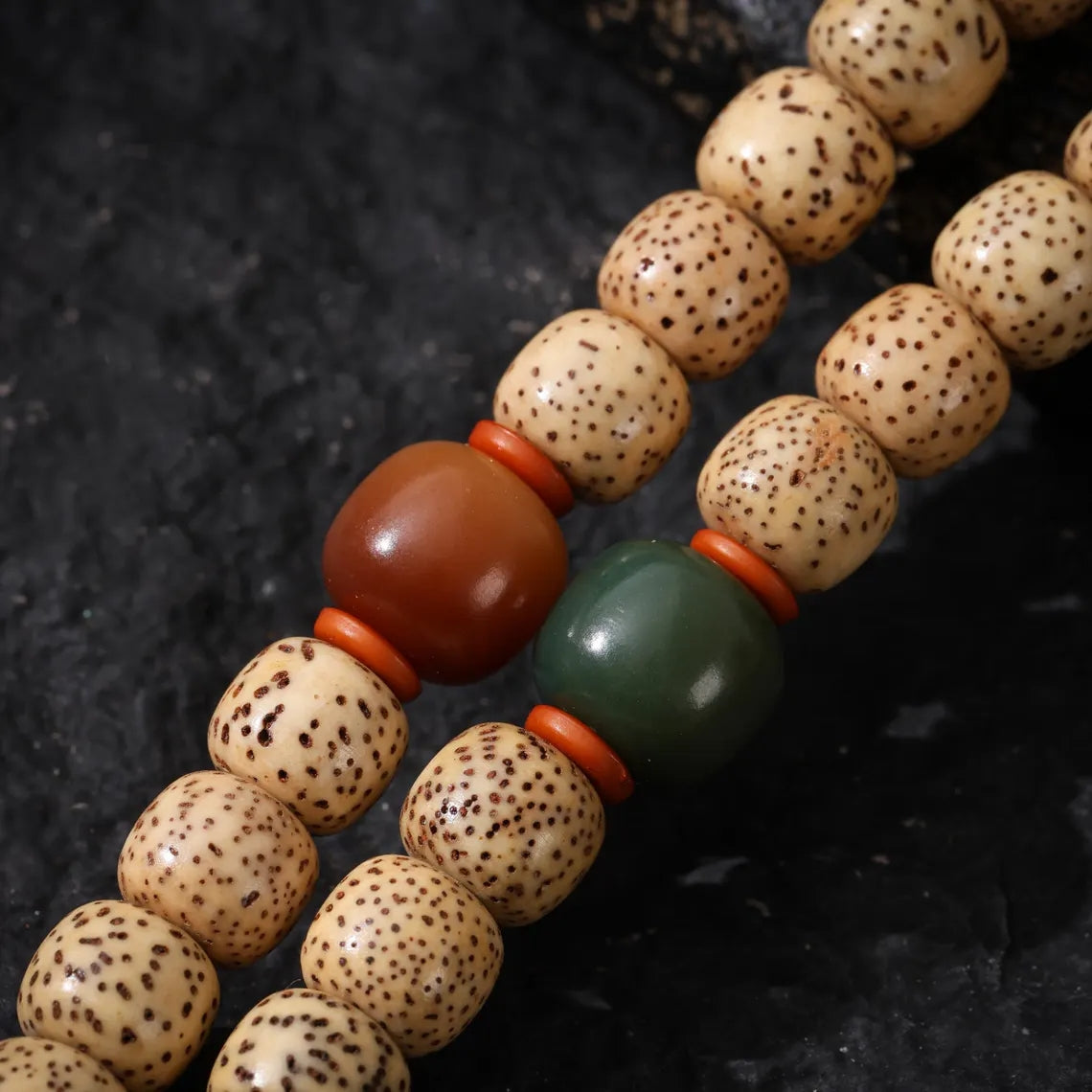 Dharma Deer Bodhi Beads Necklace 108 Mala