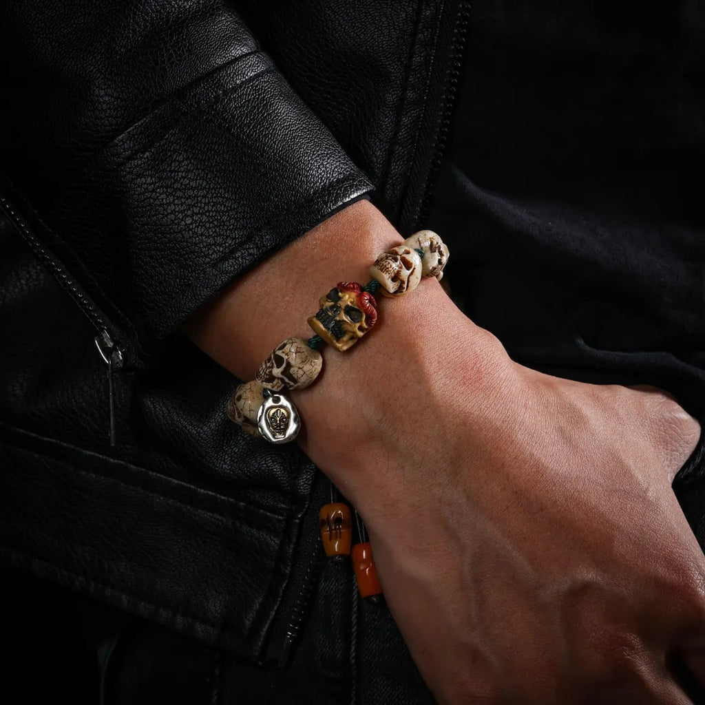 Dharma Deer Bone Bracelet Turquoise Jewelry