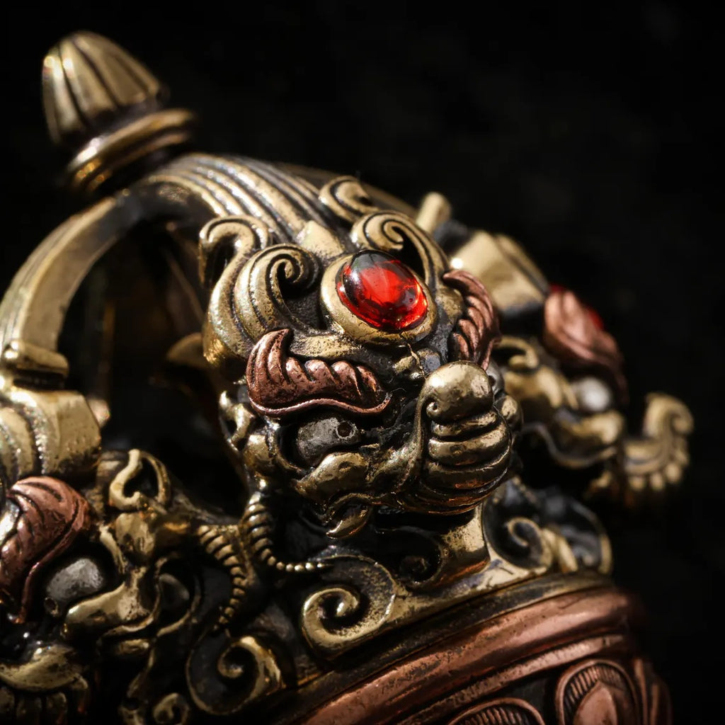 Dharma Deer Tibetan Vajra (Dorje) Handheld Talisman