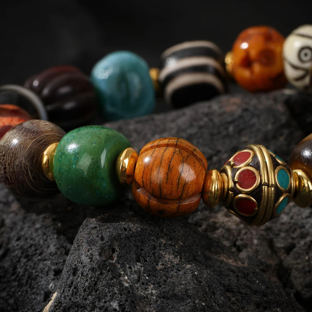Dharma Deer Yak Bone Talisman Bracelet