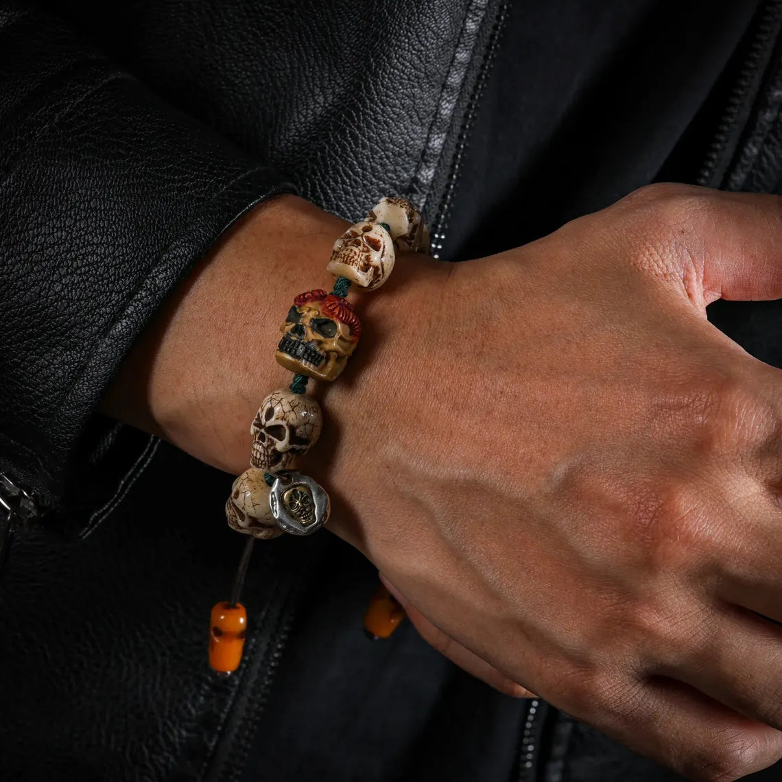 Dharma Deer Bone Bracelet Turquoise Jewelry