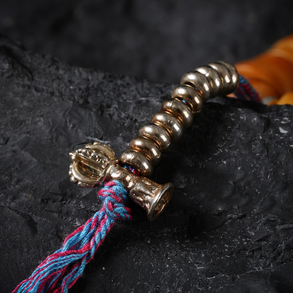 Dharma Deer Bone Necklace 108 Mala Beads