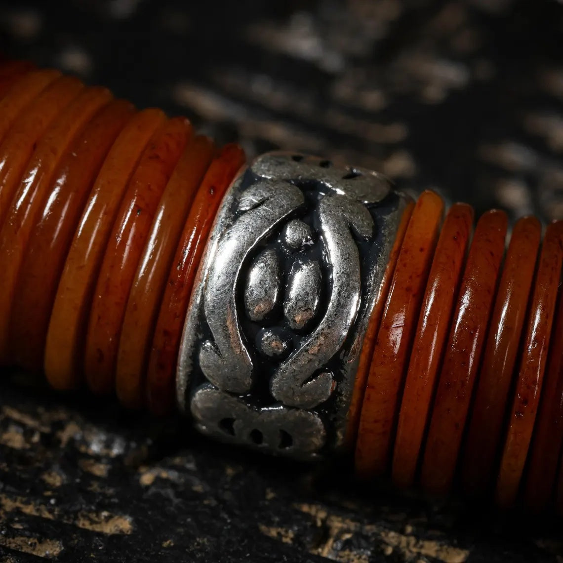 Dharma Deer Yak Bone Bracelet 108 Disc Beads