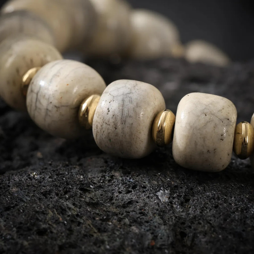 Dharma Deer Bone Bracelet Turquoise Jewelry