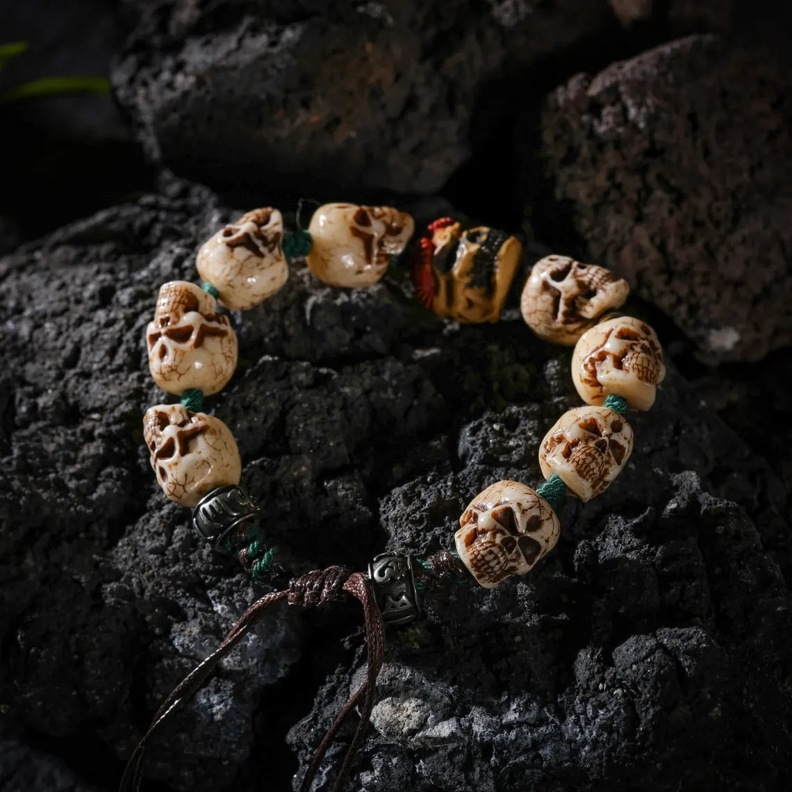 Dharma Deer Bone Bracelet Turquoise Jewelry