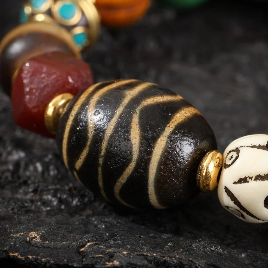 Dharma Deer Yak Bone Talisman Bracelet