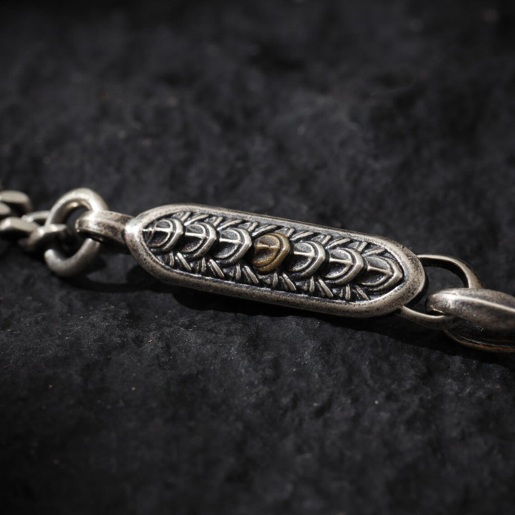 Dharma Deer Dragon Scale Chain Sterling Silver