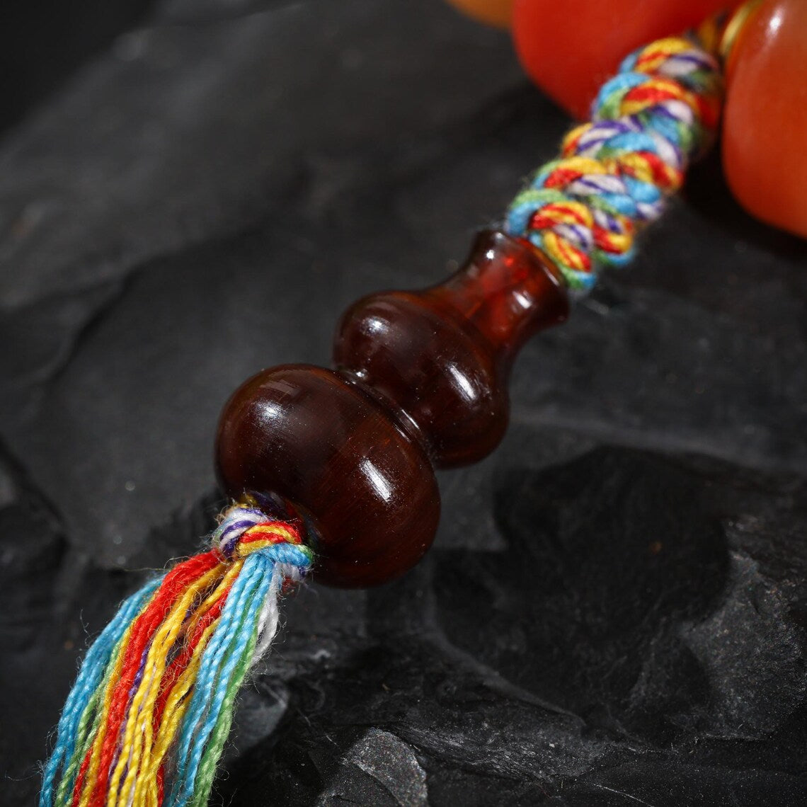 Dharma Deer Bone Bracelet Turquoise Diz bead