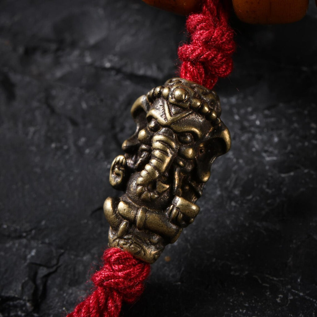 Dharma Deer Bone Necklace 108 Mala Beads Tibetan Talisman