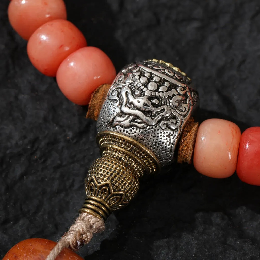 Dharma Deer Yak Bone 108 Mala Beads