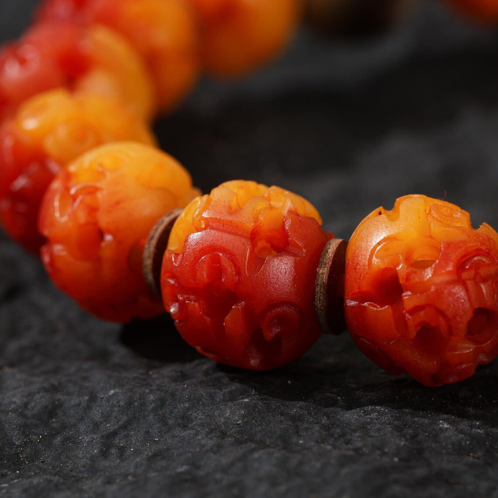 Dharma Deer Yak Bone Bracelet Hollow Design