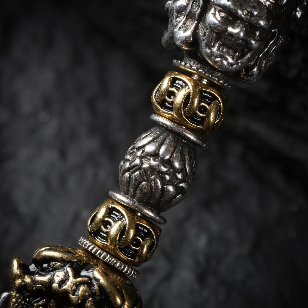 Dharma Deer Sterling Silver Phurba Pendant Necklace