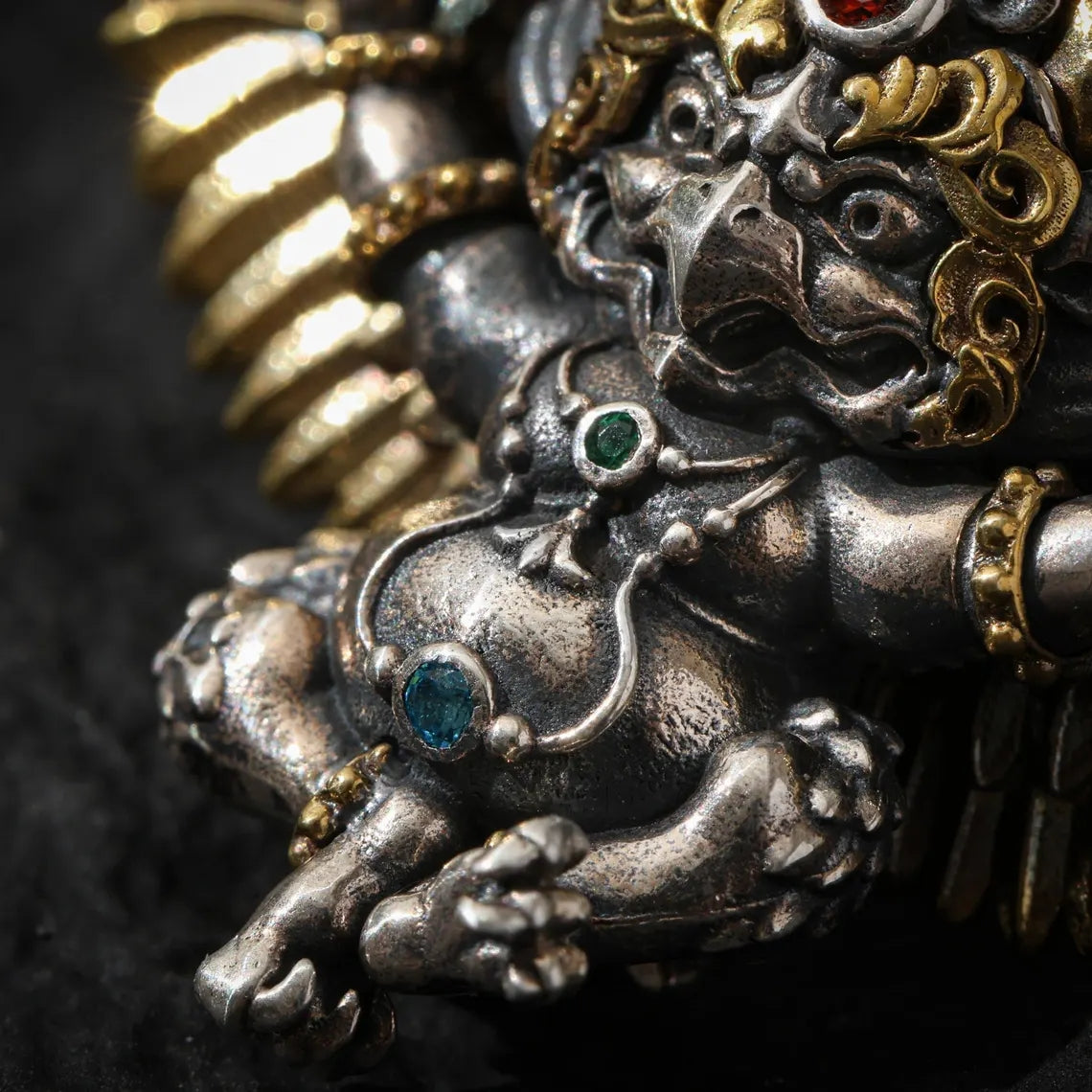 Dharma Deer Tibetan Garuda Amulet Necklace