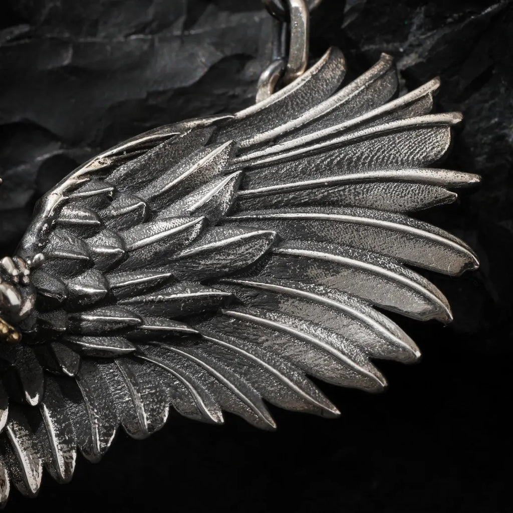 Dharma Deer Tibetan Garuda Amulet Necklace