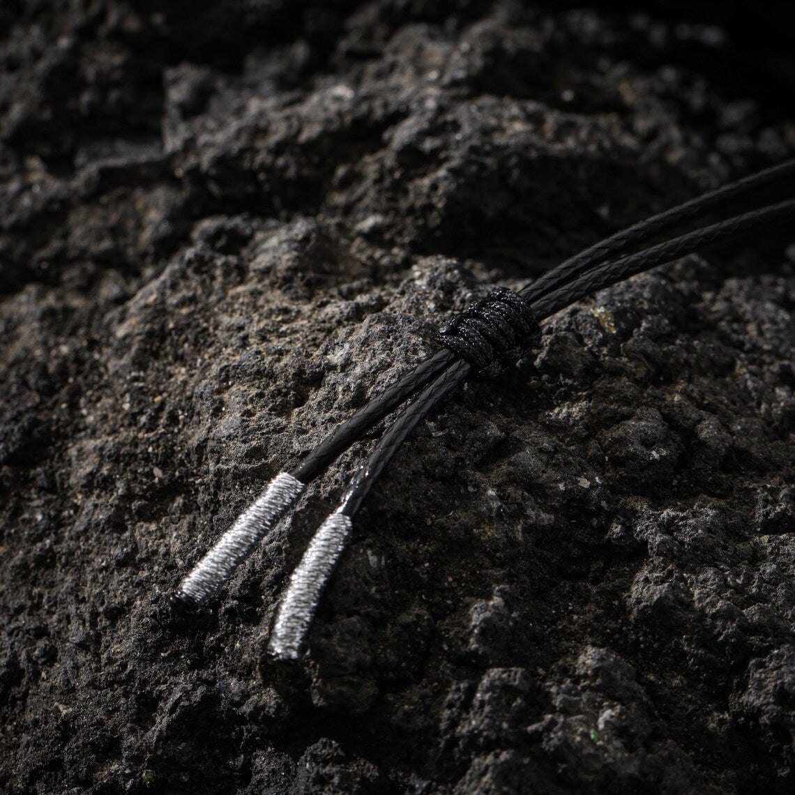 Dharma Deer Tibetan Nine-Eye Bead Necklace, Protection Talisman Jewelry, Adjustable Cord Pendant