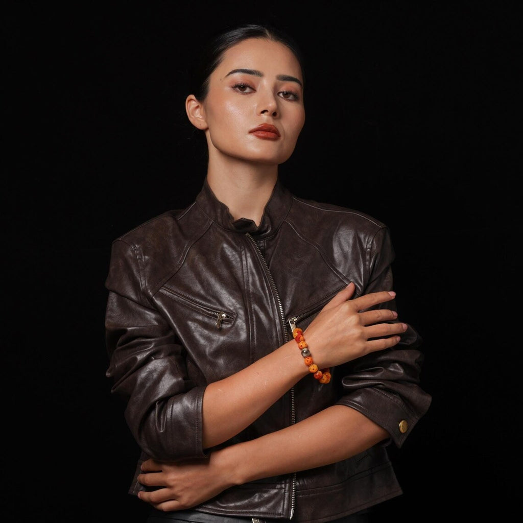 Dharma Deer Yak Bone Bracelet Hollow Design