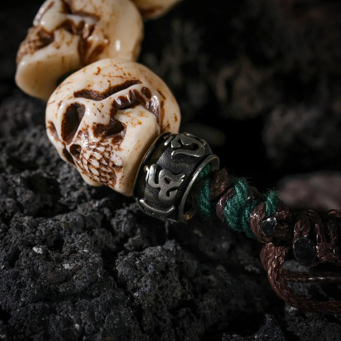 Dharma Deer Bone Bracelet Turquoise Jewelry