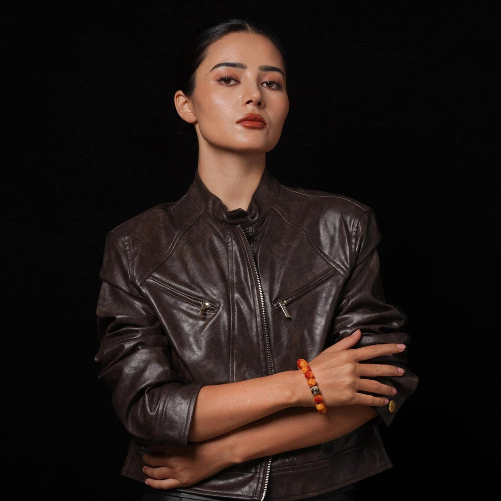 Dharma Deer Yak Bone Bracelet Hollow Design